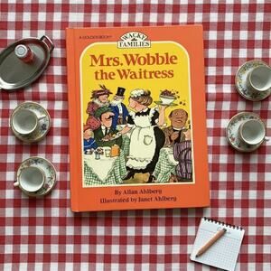 Vintage 1982 Golden Book – Mrs. Wobble the Waitress | Wacky Families Kids Book